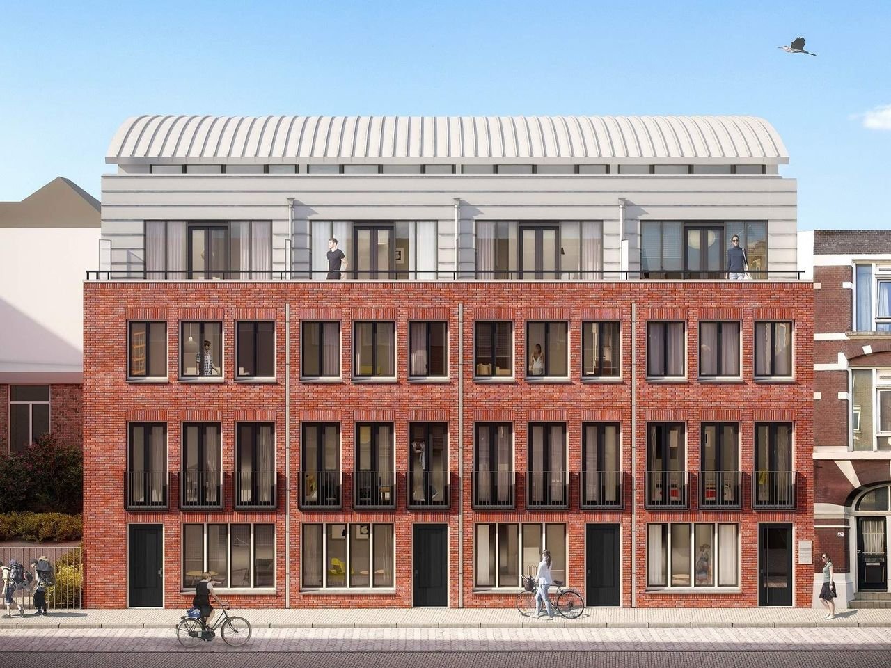 Studio met balkon in centrum Den Haag - Afbeelding 1