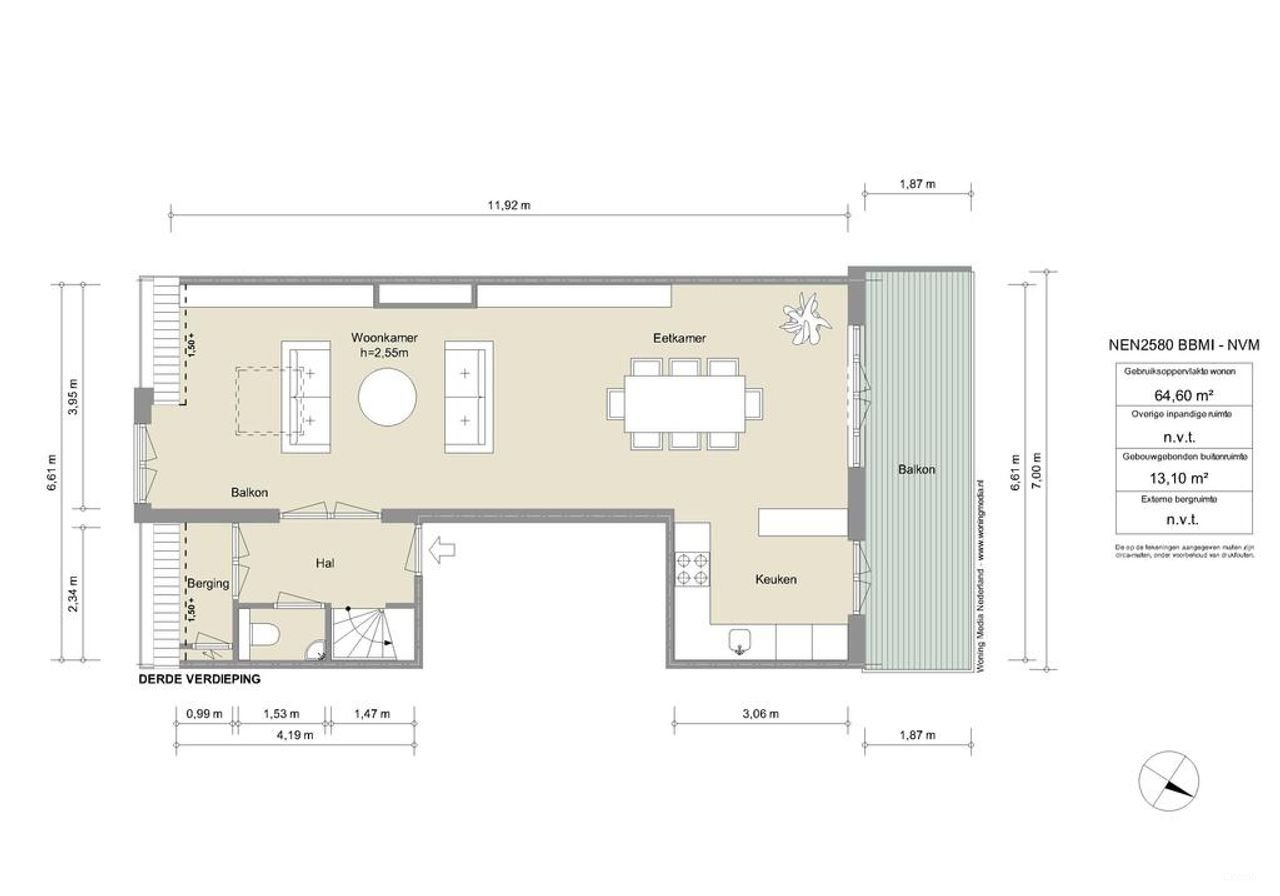 Dubbel bovenhuis bij het Vondelpark - Afbeelding 2