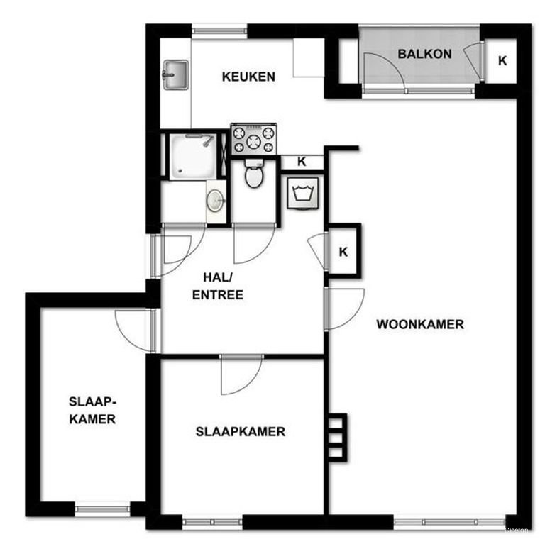 Licht 3-kamerappartement aan Park Hees - Afbeelding 14
