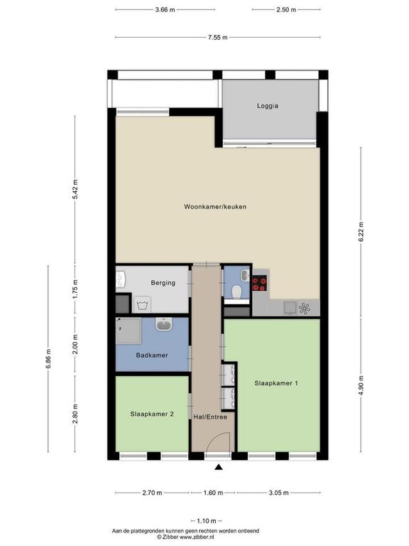 3-kamerappartement met balkon en parkeerplek - Afbeelding 18