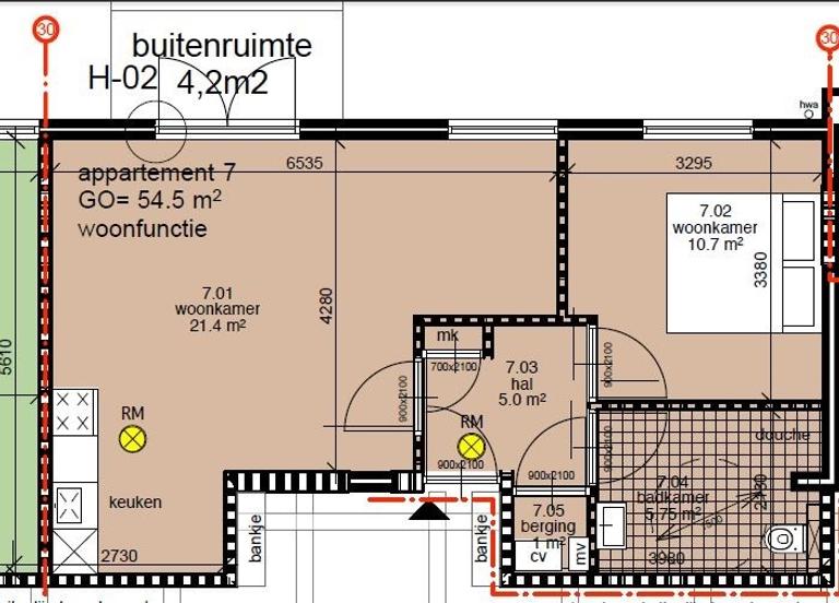 Appartement met terras in hartje Vries - Afbeelding 15
