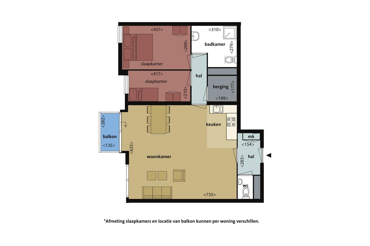 Licht appartement (92 m²) met balkon in Purmerend - Afbeelding 15