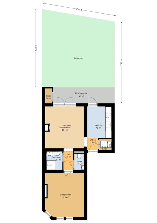 Monumentaal appartement met tuin - Afbeelding 12