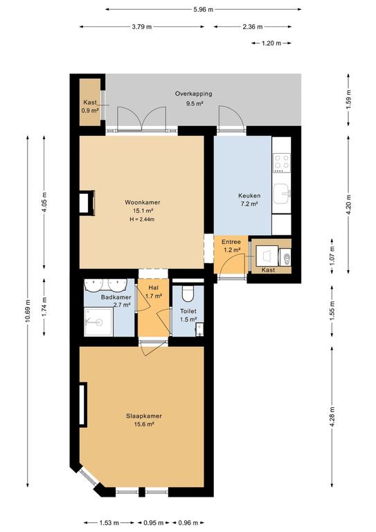 Monumentaal appartement met tuin - Afbeelding 10