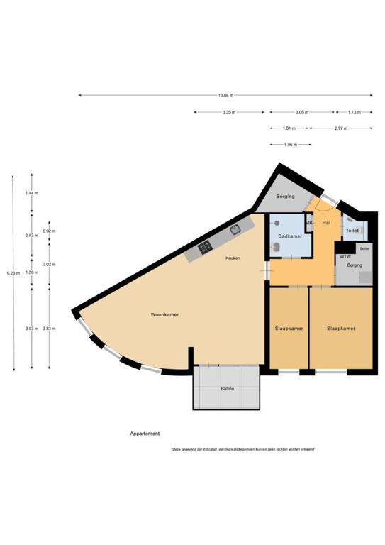 2-bedroom apartment with balcony - Image 13