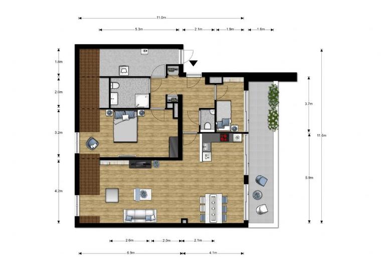 Appartement met parkeerplek in Statenkwartier - Afbeelding 5