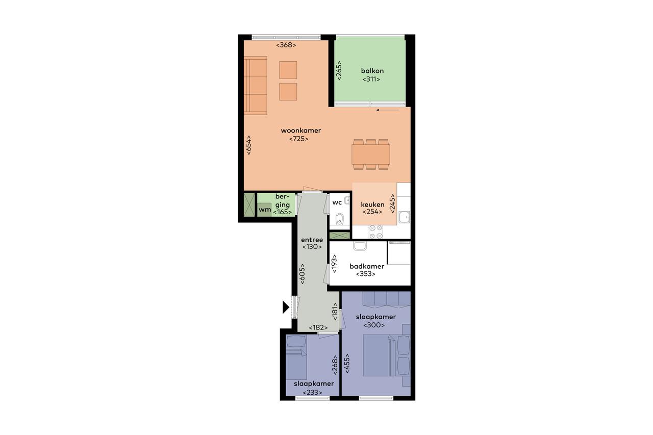 Energiezuinig appartement (75 m²) met balkon - Afbeelding 2