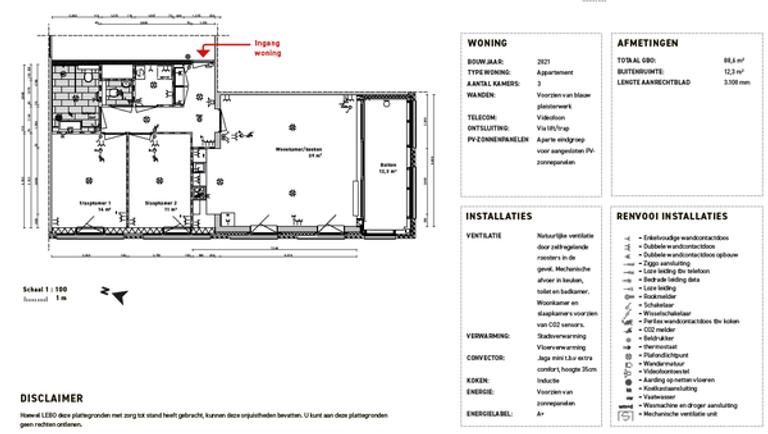89 m2 appartement aan Osdorpplein - Afbeelding 12