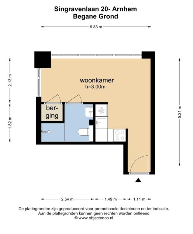 Studio op begane grond in Presikhaaf - Afbeelding 6