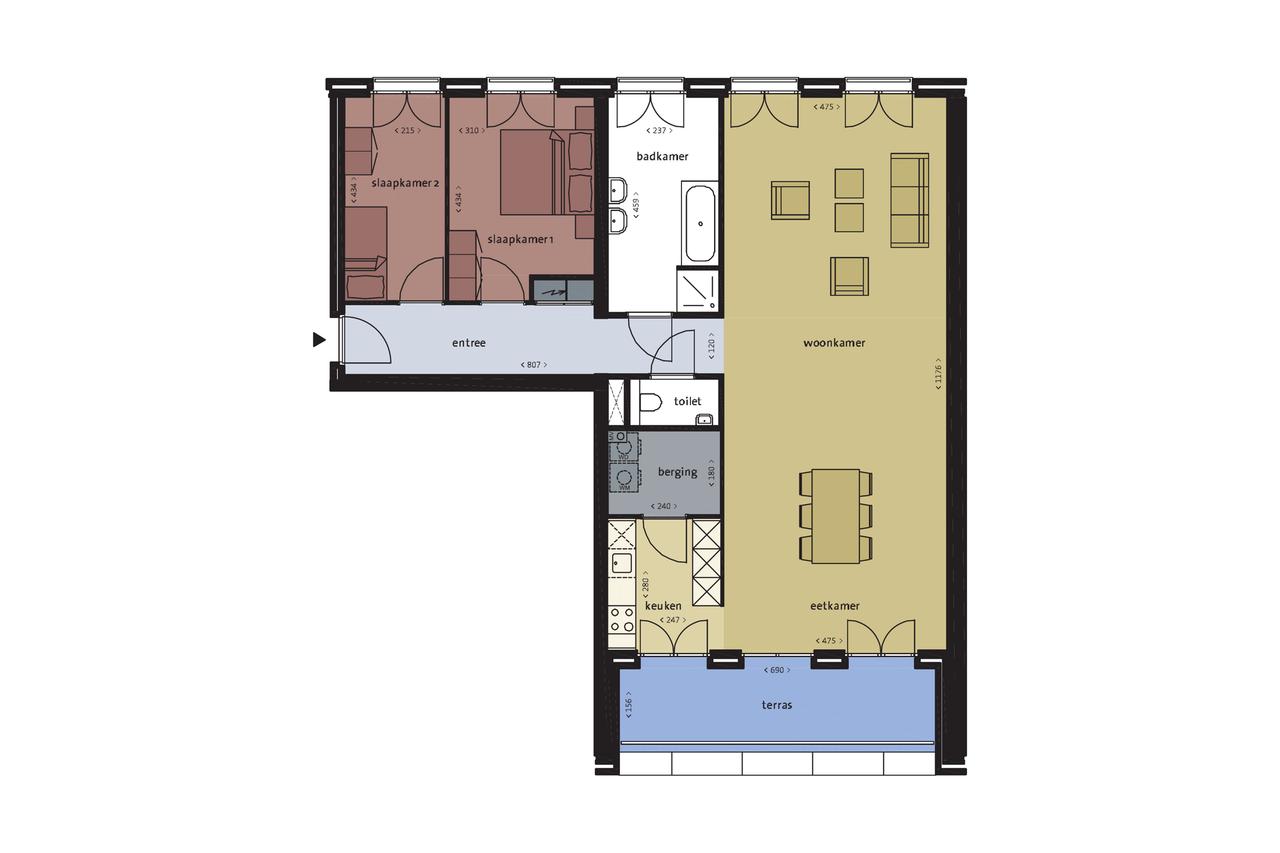 117 m² appartement met balkon op IJburg - Afbeelding 2