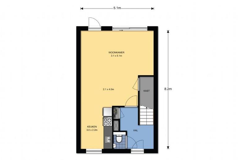 115 m² woonhuis met tuin en 4 slaapkamers - Afbeelding 5