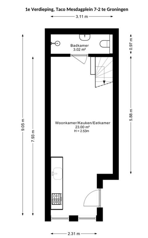 Tijdelijk 2-kamerappartement in Schildersbuurt - Afbeelding 12