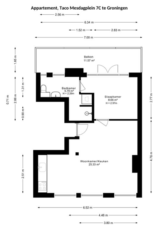 Tijdelijk 2-kamerappartement met balkon - Afbeelding 16