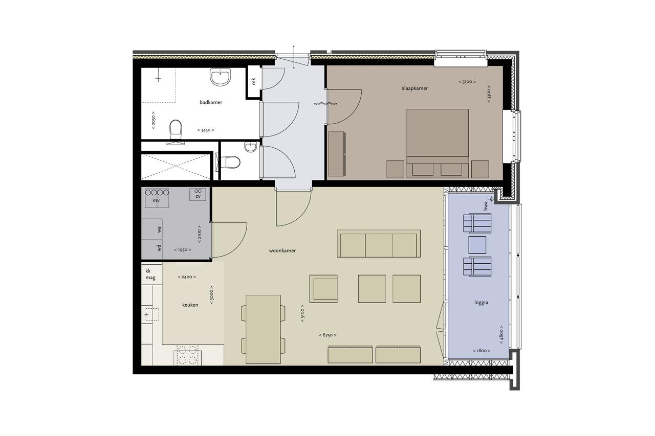78m² appartement in Bomenbuurt Oost - Afbeelding 5