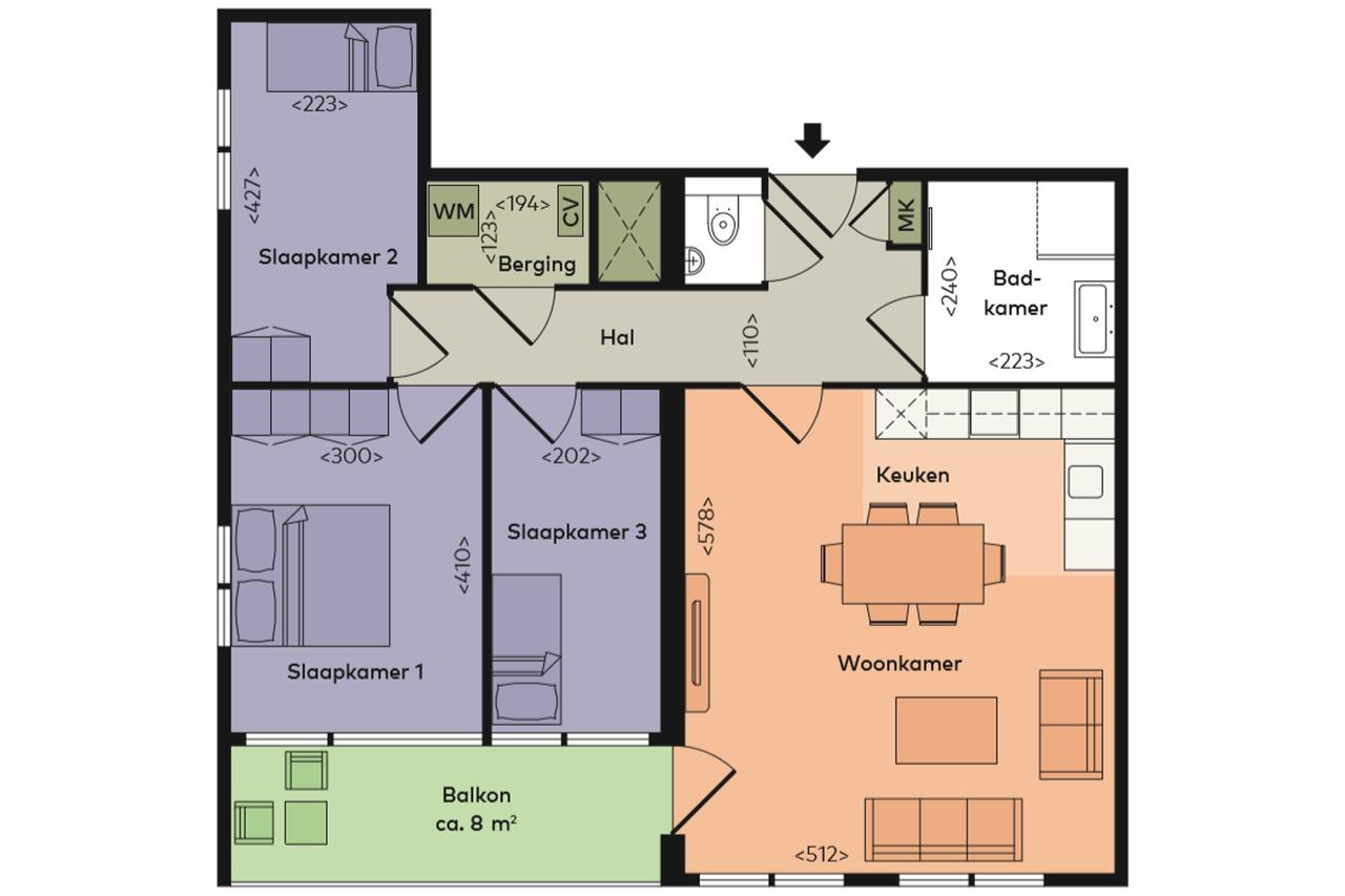 79m² apartment with 3 bedrooms in Cronestein - Image 16