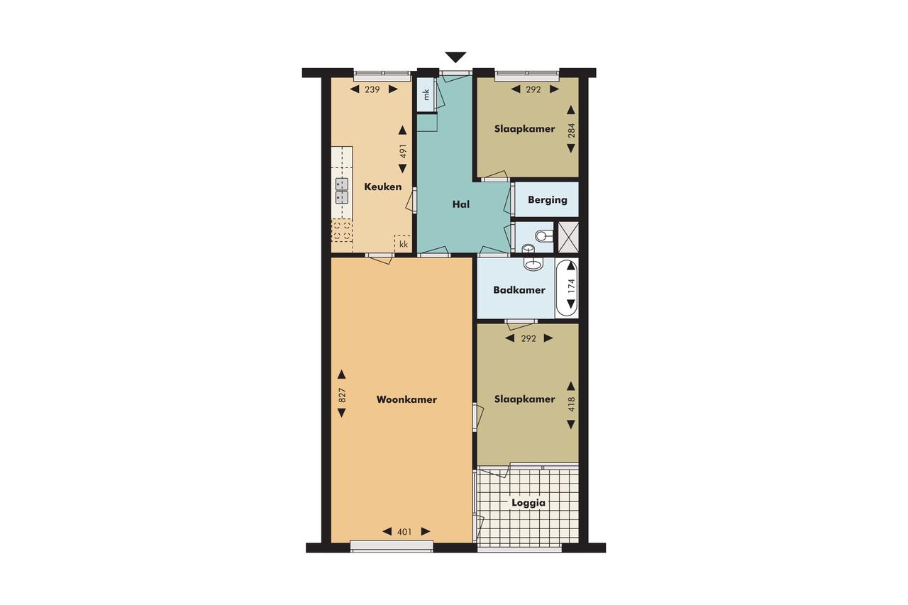 84 m² apartment with loggia - Image 9