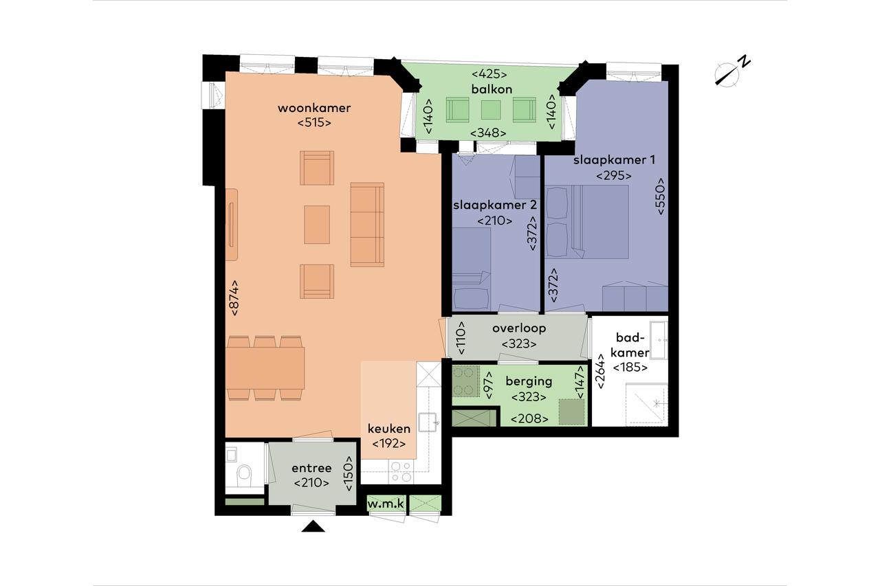 87 m² with balcony in Elzenhagen - Image 8