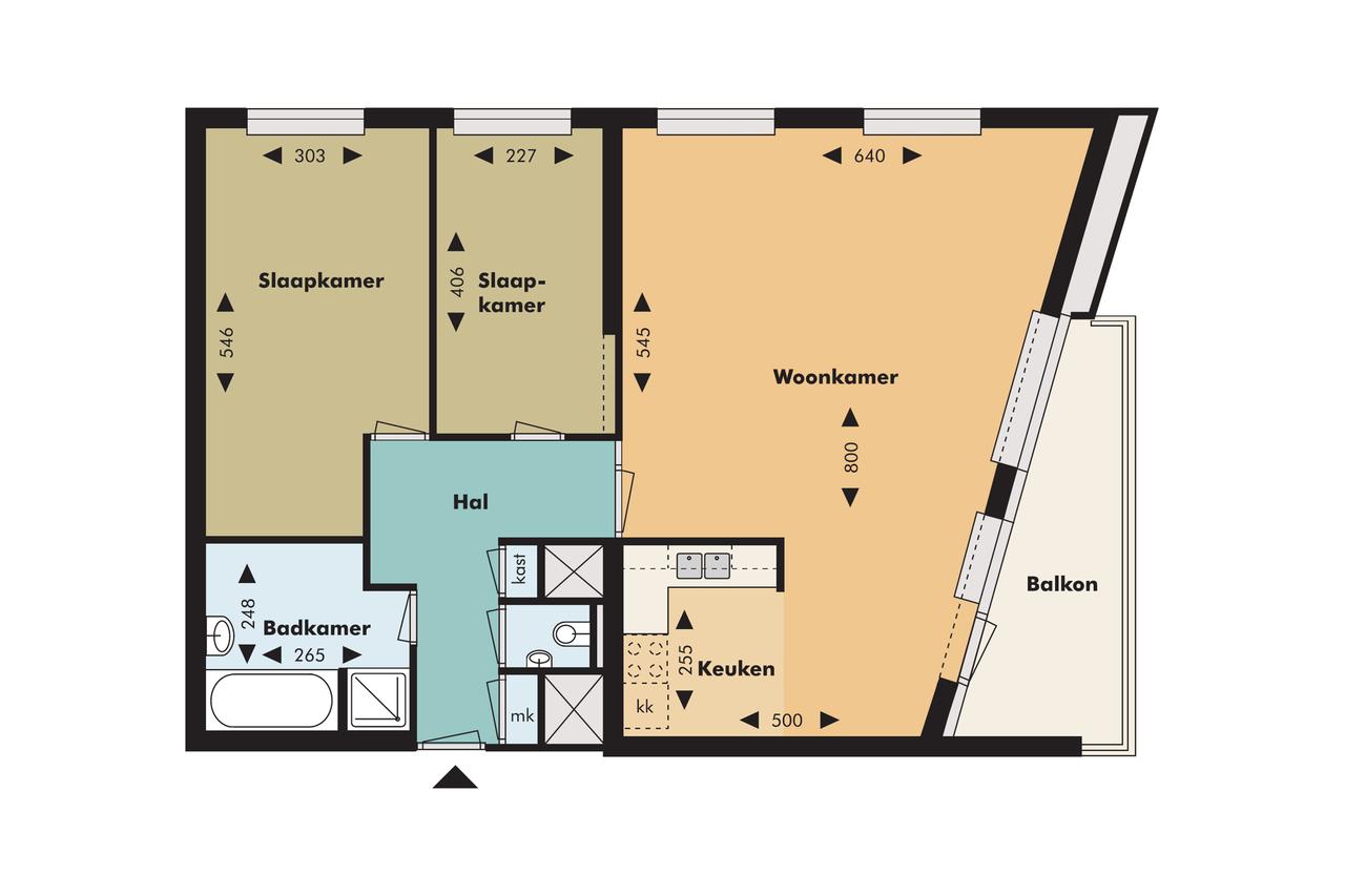 87 m² apartment with balcony and view - Image 5
