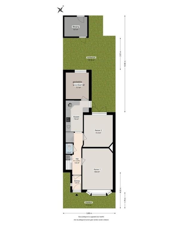 Studentenkamer met tuin in Tuinwijk - Afbeelding 12