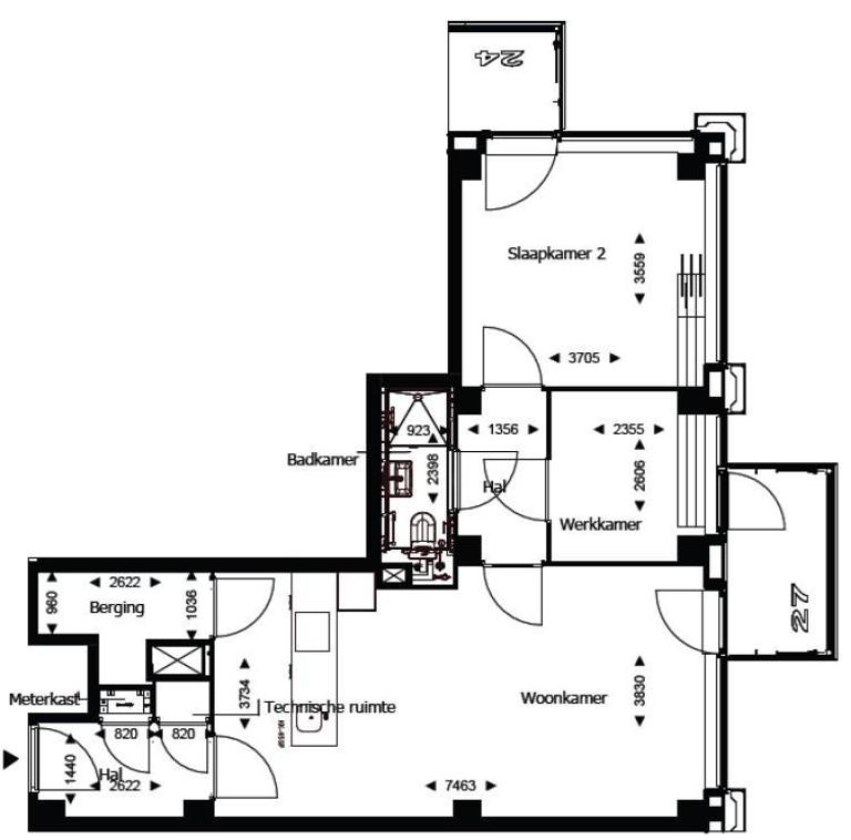 Licht 65m² appartement met twee terrassen in Delft - Afbeelding 13