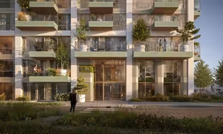 Nieuwbouw houten appartement met terras in Delft