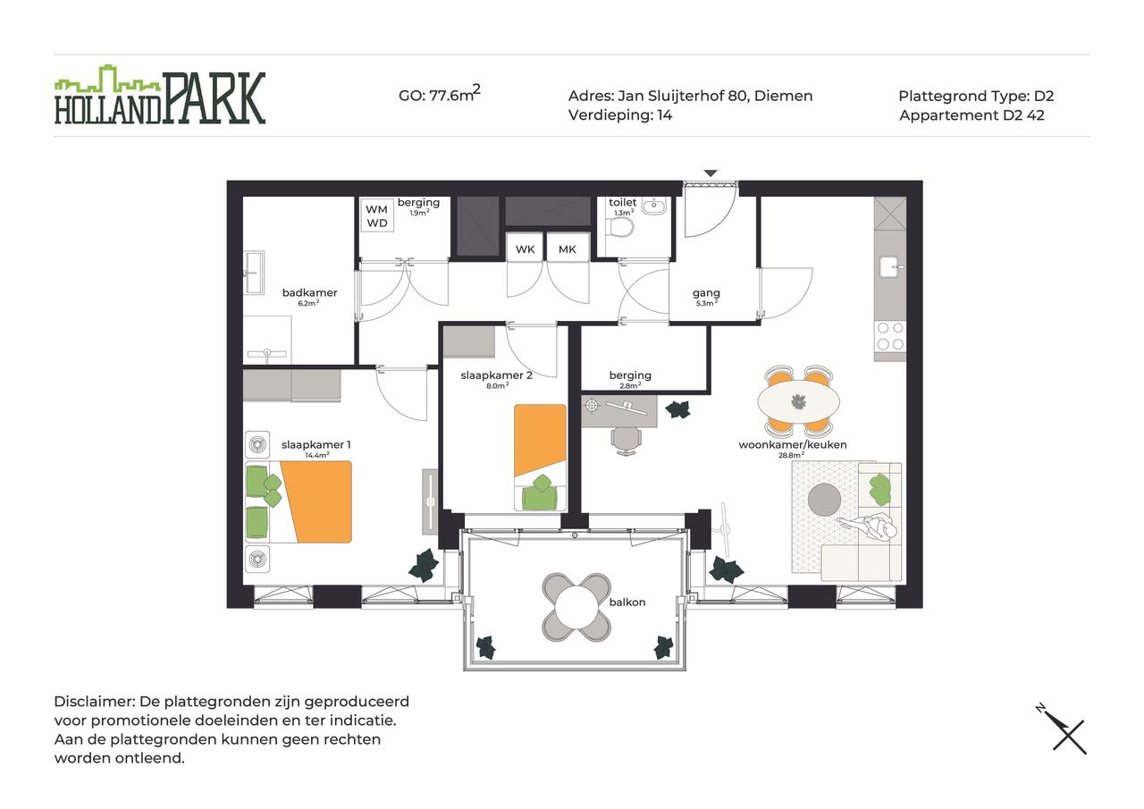 3-kamer appartement in Holland Park - Afbeelding 9