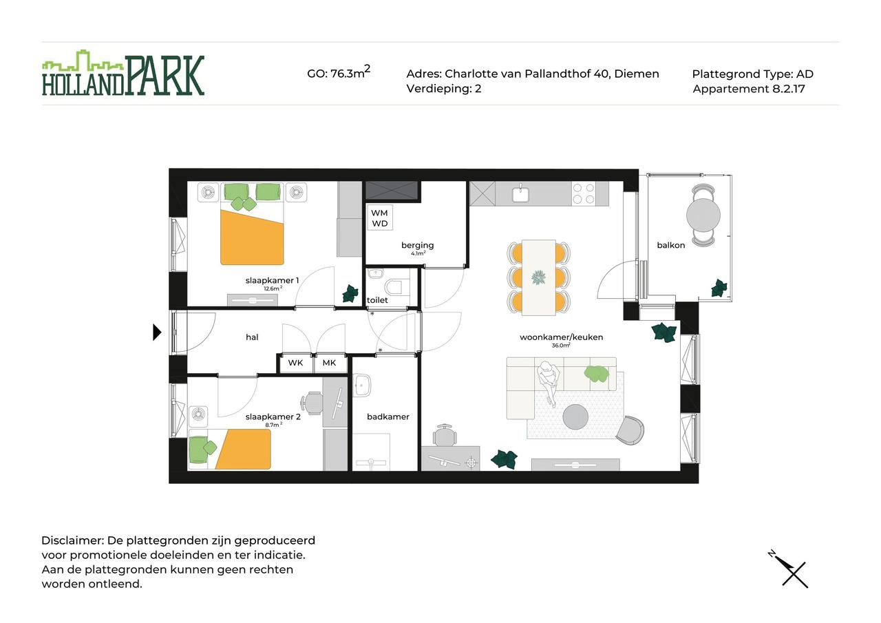 Energiezuinig 3-kamerappartement in Holland Park - Afbeelding 9