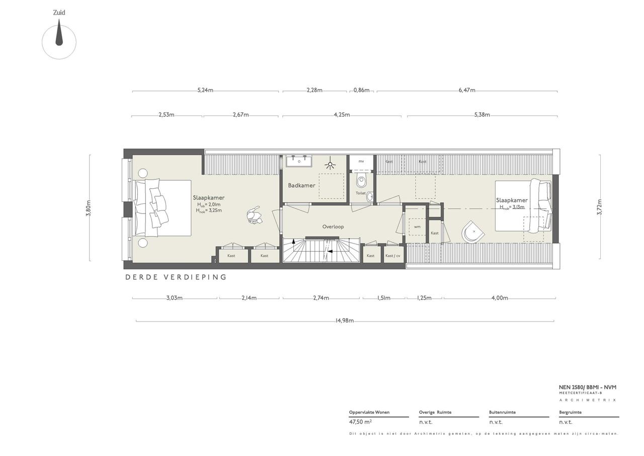 3-slaapkamerappartement met terras aan de gracht - Afbeelding 2