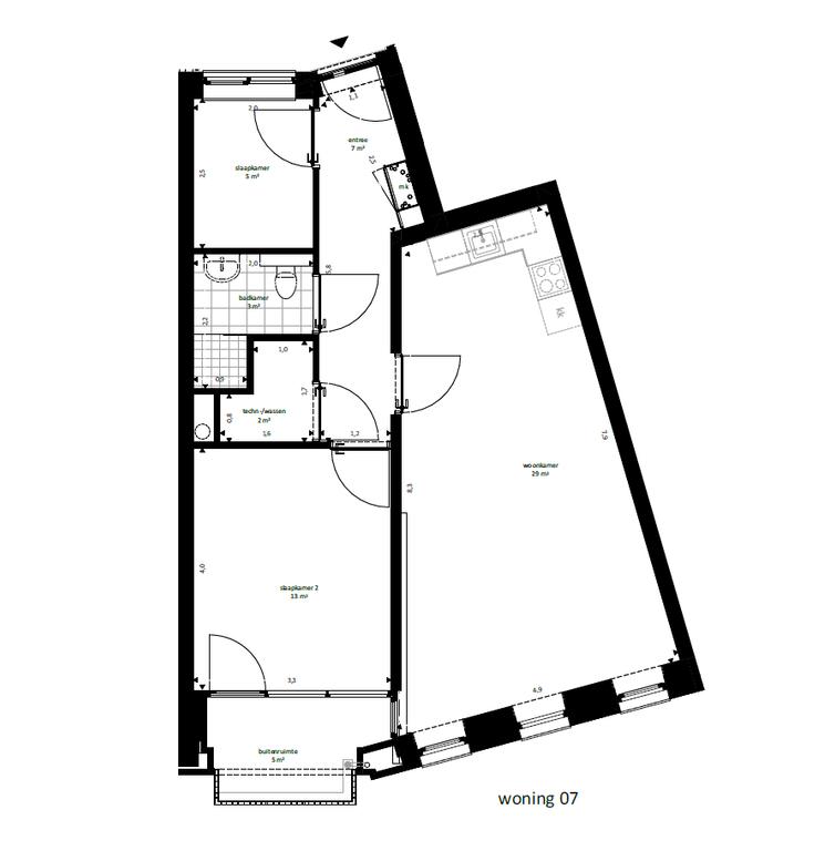 Nieuw 3-kamer appartement Veldhoven - Afbeelding 5
