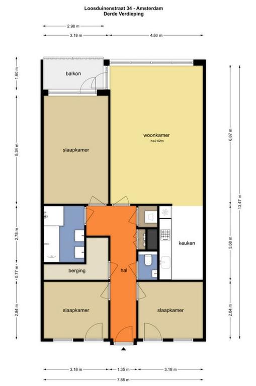 100m² apartment with 3 bedrooms - Image 23