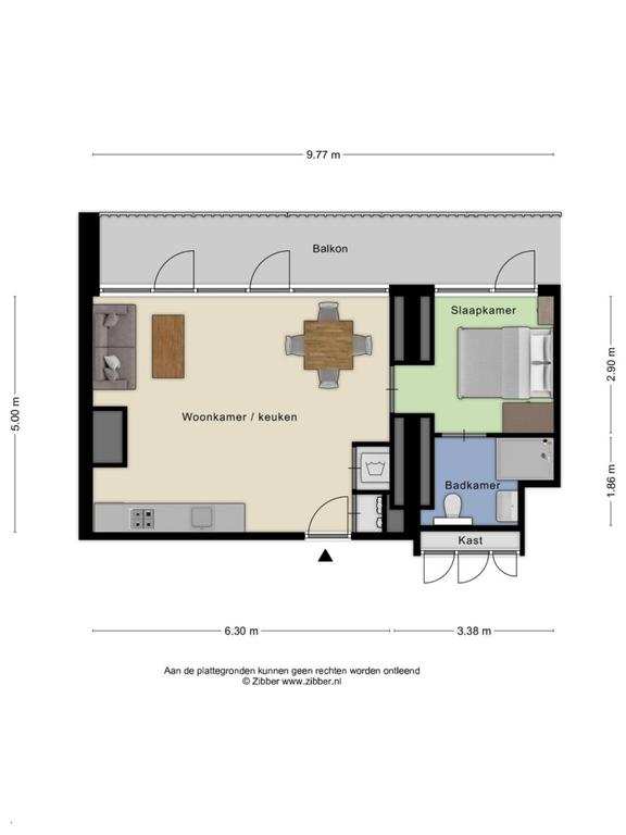 Appartement (45m²) met balkon in Heerlen - Afbeelding 13