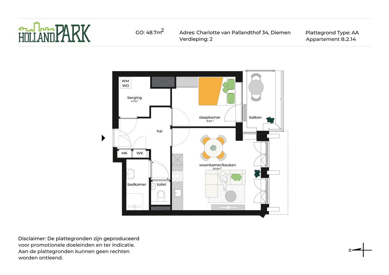 Energiezuinig 2-kamer appartement in Holland Park - Afbeelding 9