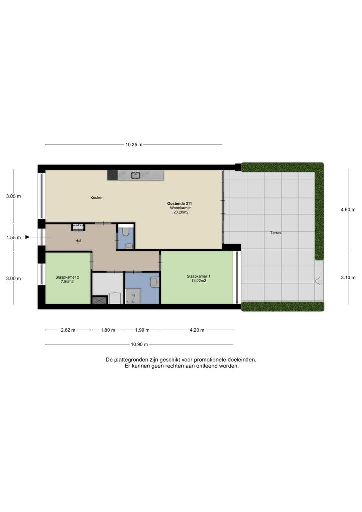 Energy-efficient 3-room apartment on Oranjekade - Image 2