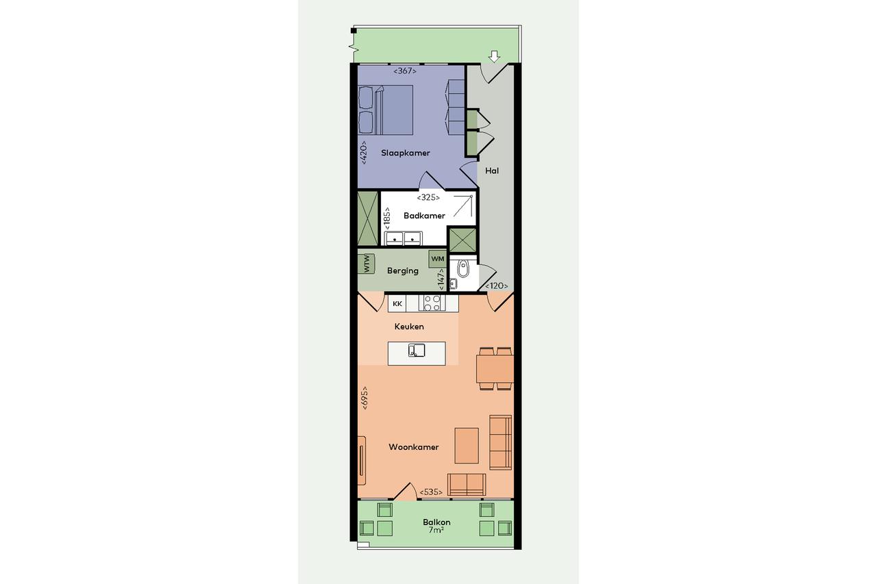 76 m² Apartment near the Erasmus Bridge - Image 5