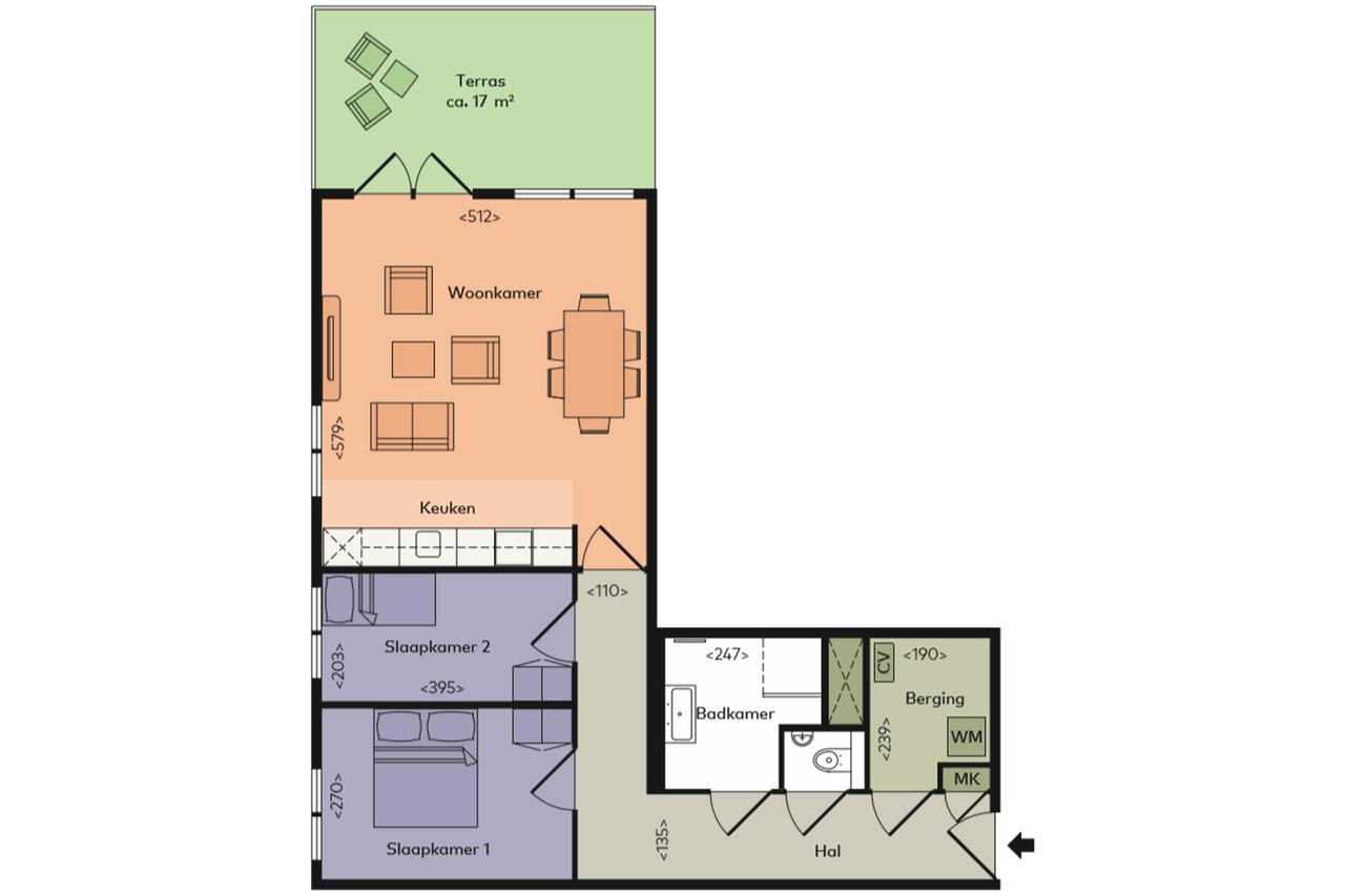Modern 2-bedroom apartment in Cronestein with private parking - Image 4