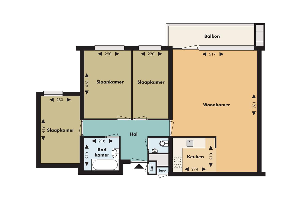 Appartement (85 m²) met 3 slaapkamers en garage - Afbeelding 16