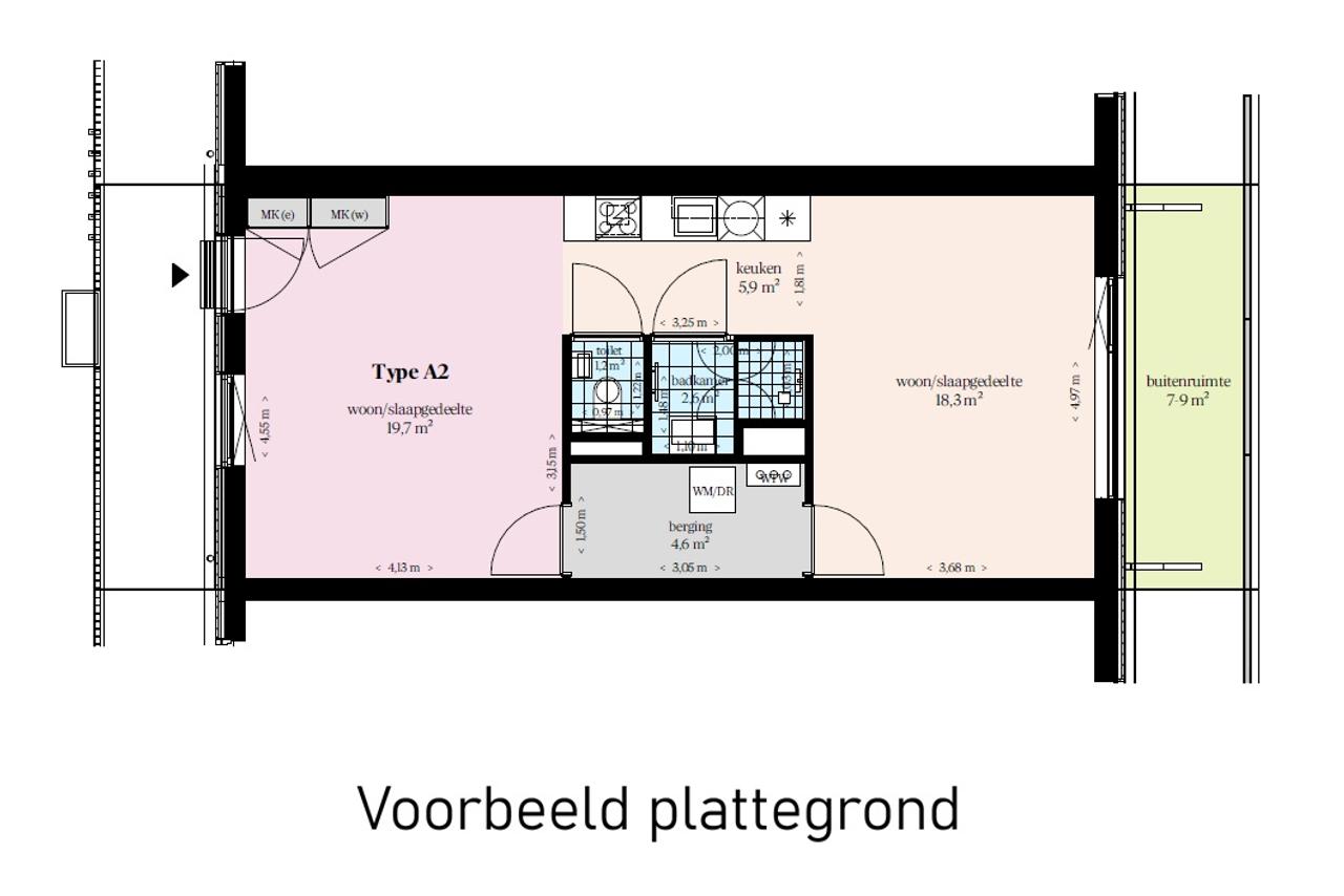 2-kamerappartement met balkon in Cartesius - Afbeelding 4
