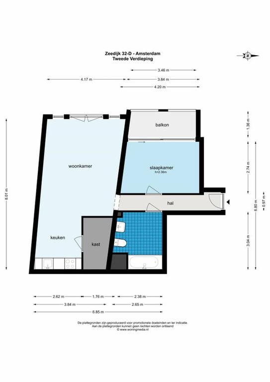 Appartement met balkon aan de Zeedijk - Afbeelding 17