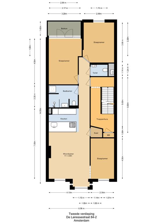 85 m² met hoog plafond in Oud-Zuid - Afbeelding 21