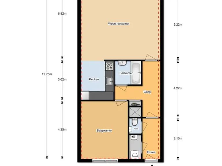 81 m2 met balkon en parkeerplek - Afbeelding 23