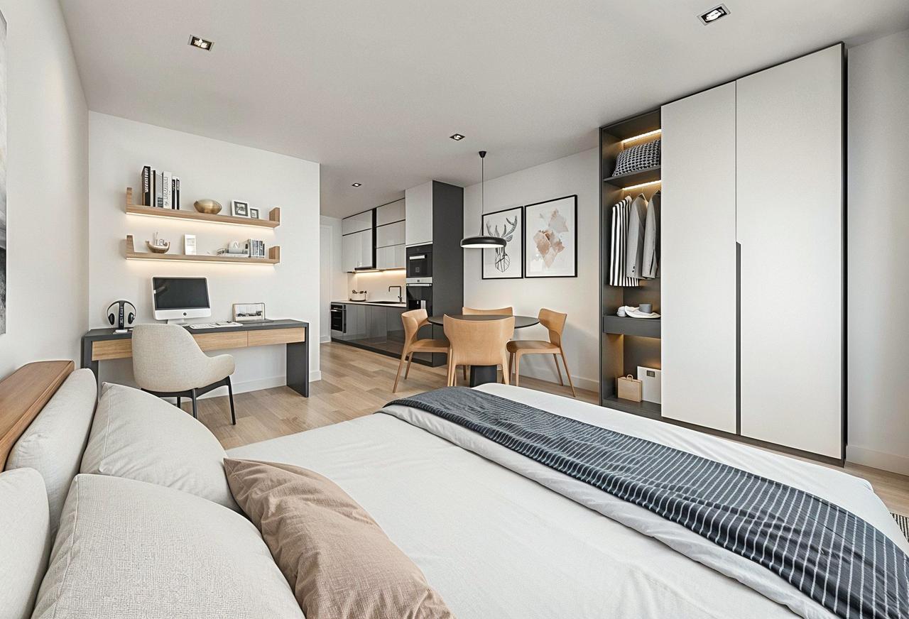 Studio van 33 m2 in Buitenveldert - Afbeelding 1