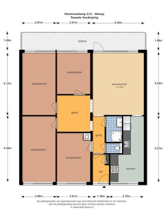 113 m² appartement met 4 slaapkamers - Afbeelding 21
