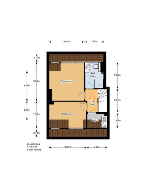 Dubbel bovenhuis met 2 balkons - Afbeelding 24