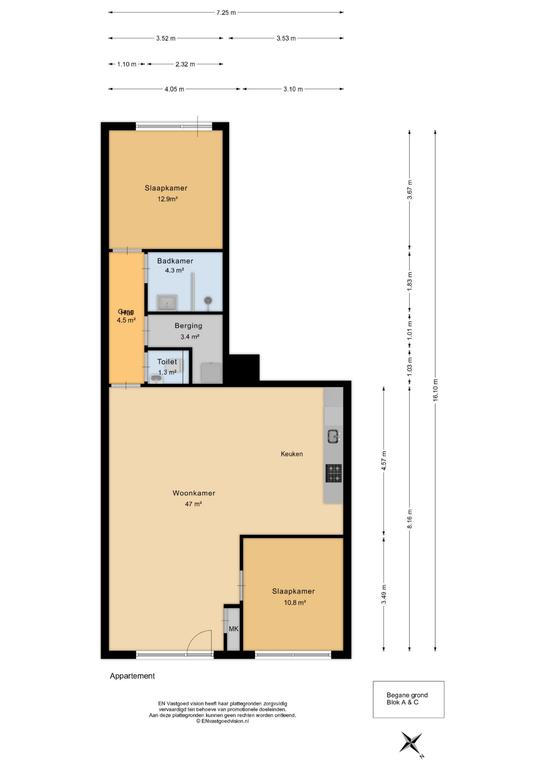 87 m² appartement met balkon op IJburg - Afbeelding 12