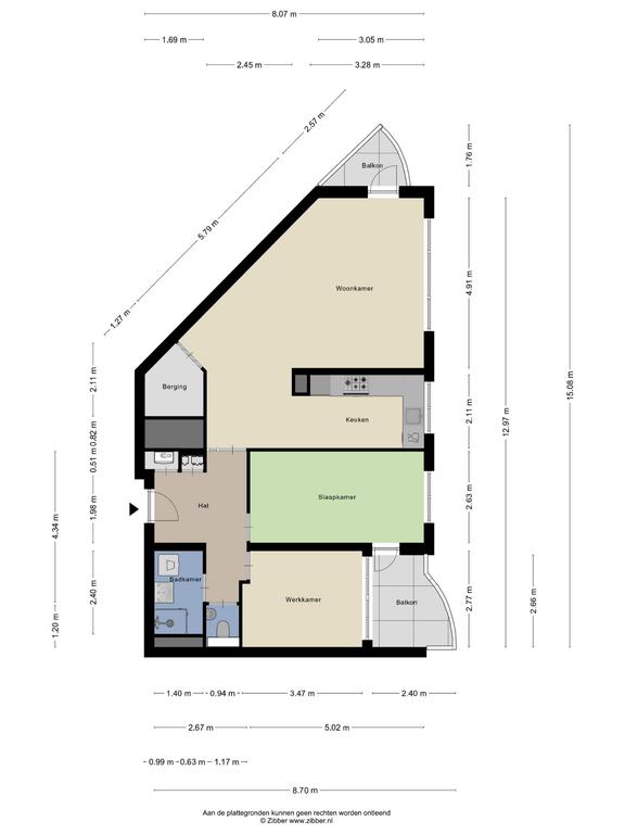 82 m² met 2 balkons in Rotterdam - Afbeelding 13