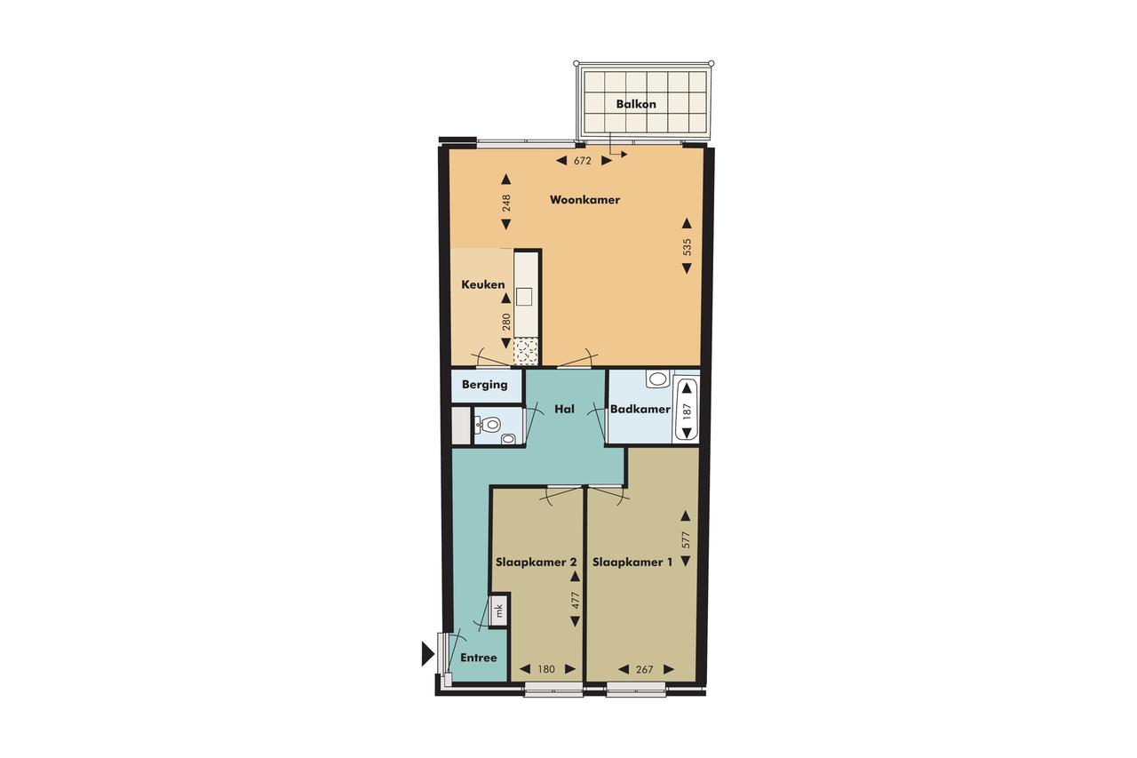3-kamerappartement met balkon in Velserbroek - Afbeelding 8