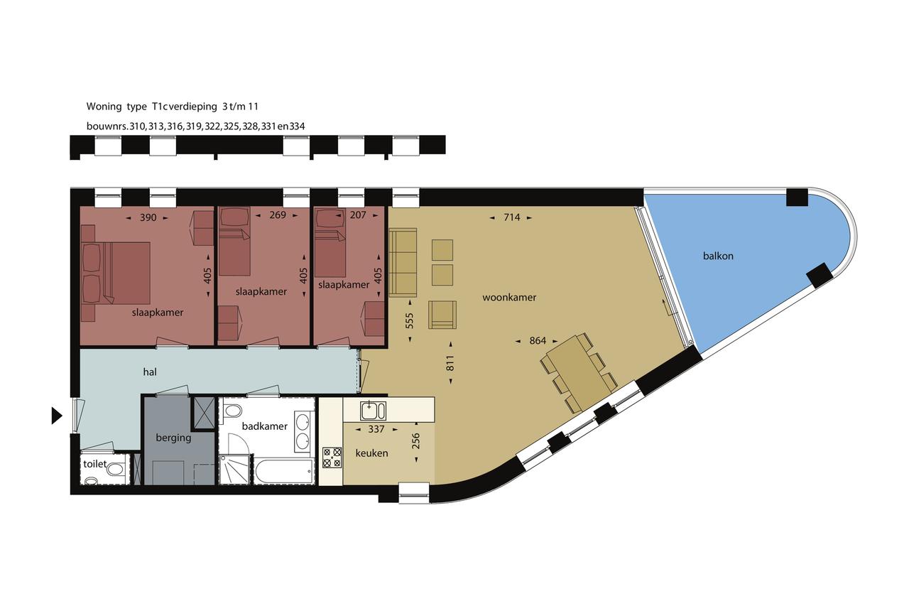 127 m² appartement met 3 slk in De Vliert - Afbeelding 5