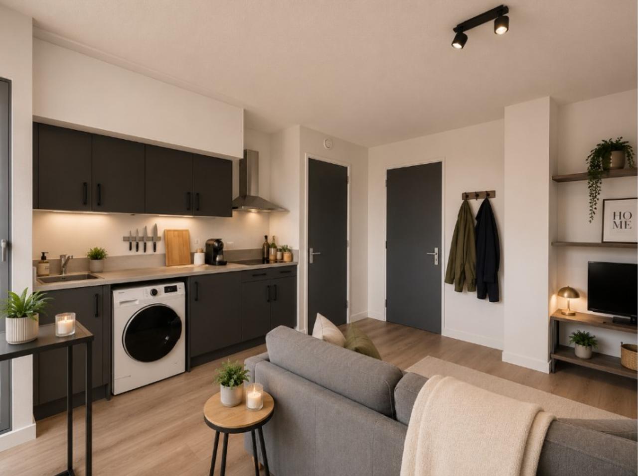 Stadsappartement van 47m2 met dakterras - Afbeelding 2