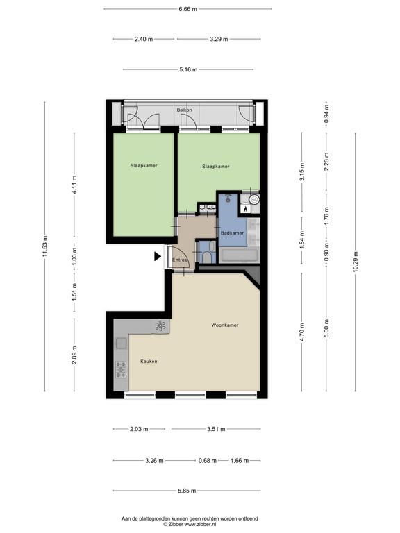 3-kamerappartement met balkon - Afbeelding 15