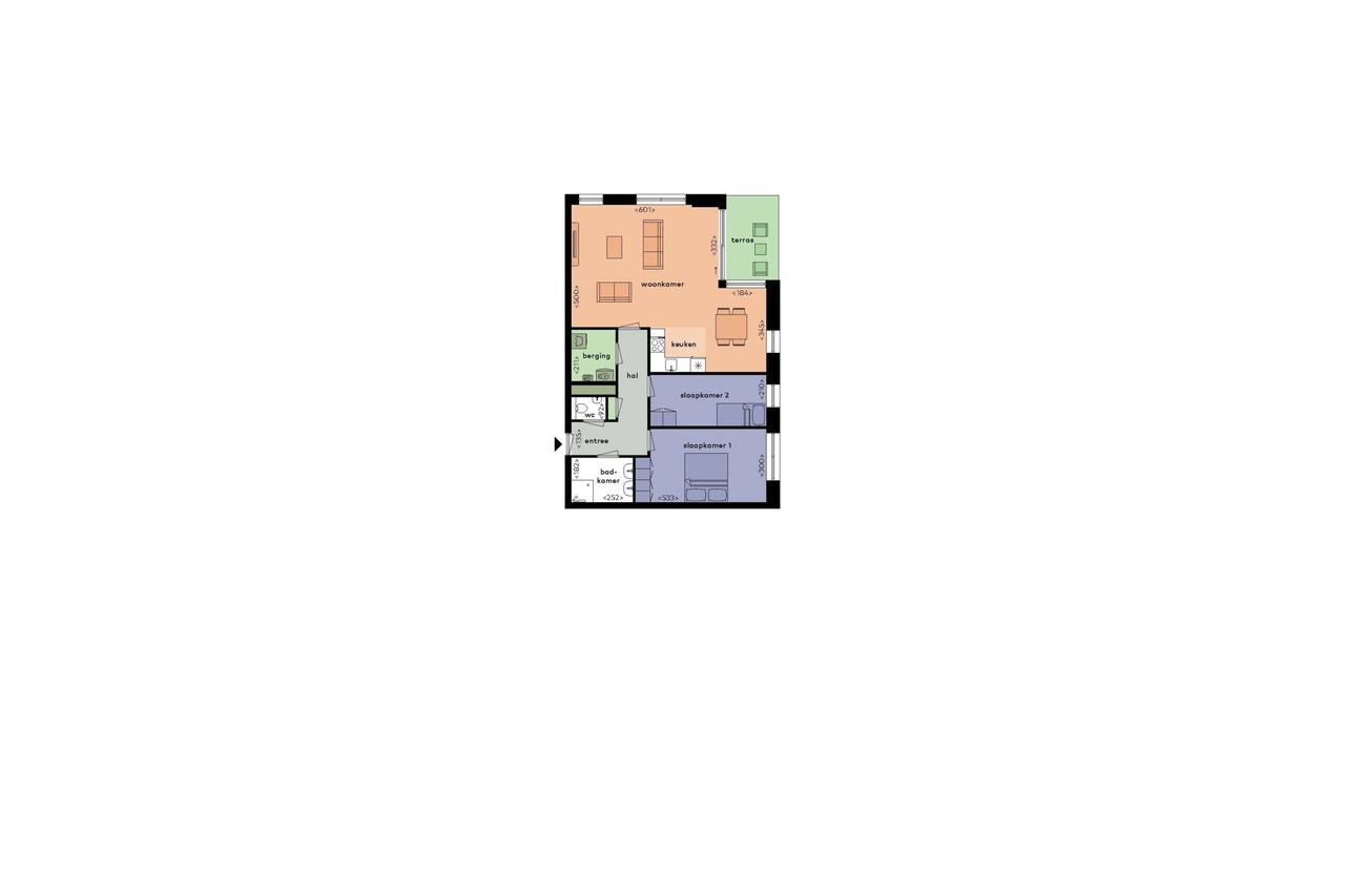 88 m2 appartement met 2 slaapkamers - Afbeelding 7